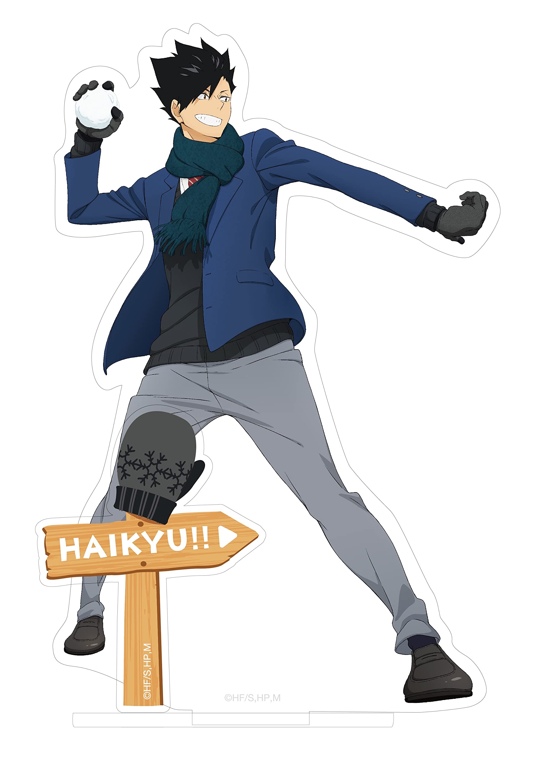 Amazon.co.jp: ハイキュー!! アクリルスタンド 雪あそびver. 黒尾鉄朗